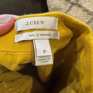 J. Crew Mustard Yellow Skirt